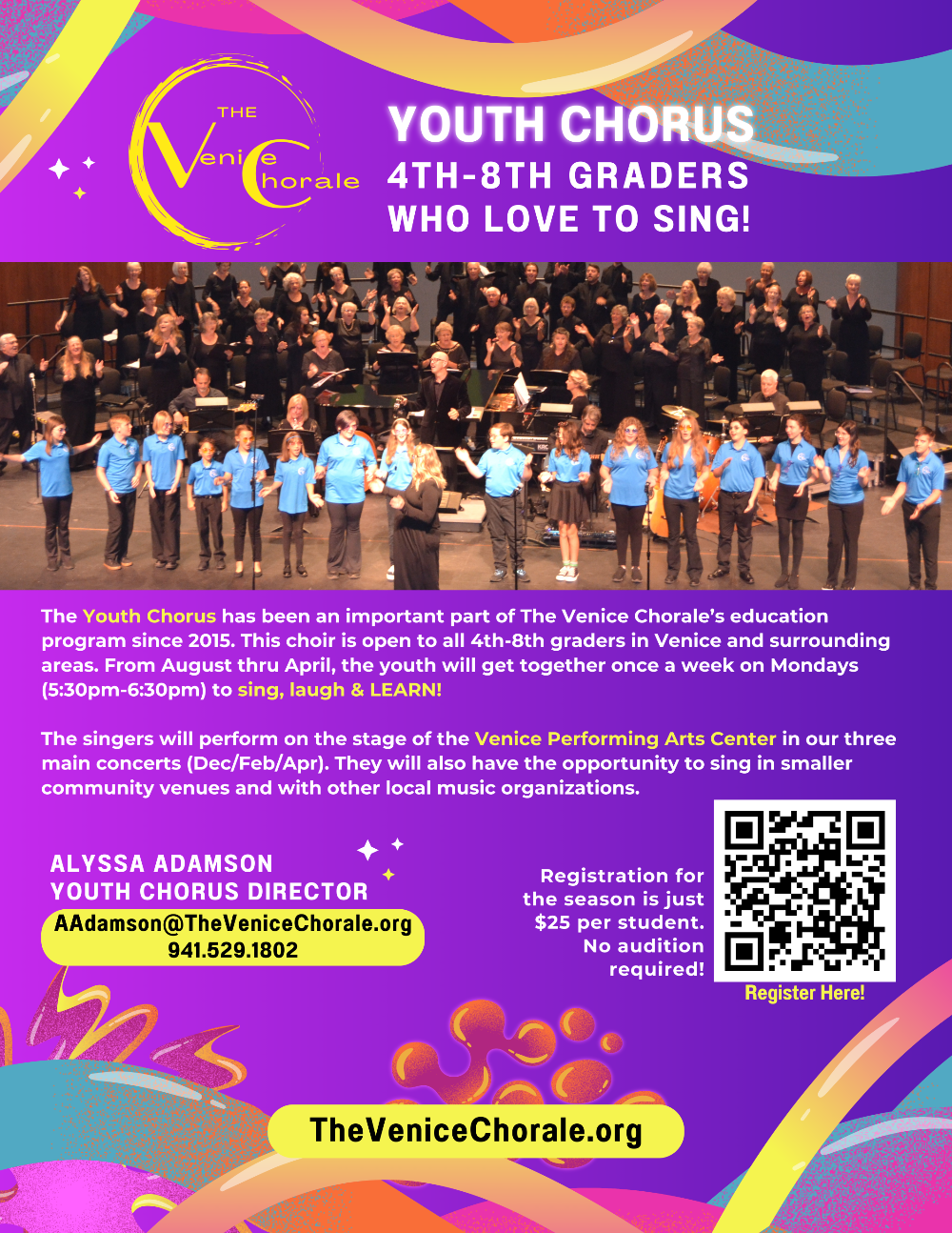 2024-25 Youth Chorus flyer